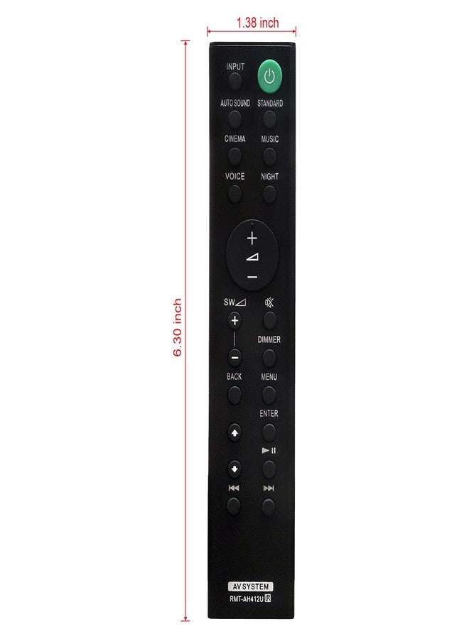 Vinabty RMT-AH412U Replaced Remote fit for Sony 5.1ch Home Cinema Soundbar HT-S700RF HT-S500RF SA-WS500RF SS-SS500RF SS-S500RF HT-S20R SS-S20R SA-WS20R SS-SS20R SS-SS700RF SS-S700RF SA-WS700RF HTS700RF - Image 4